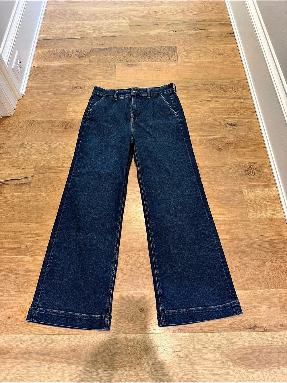 J.Crew High-Rise Trouser Jean Wide Leg Blue Waist 29 NWT